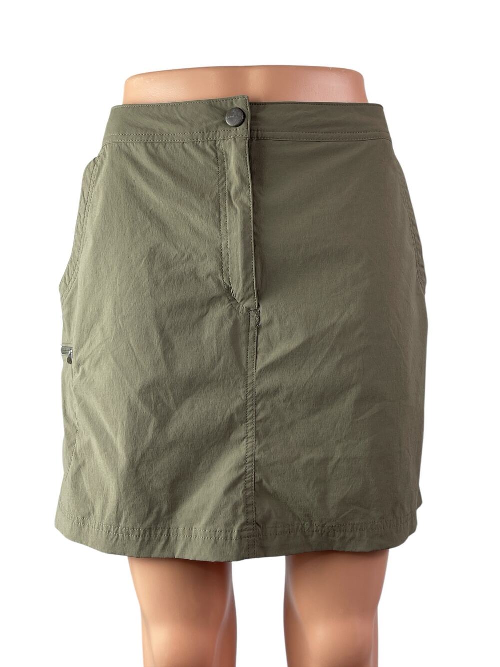 L.L.Bean Womens High Rise Mini Utility Athletic Activewear Hiking Skort Skirt 12